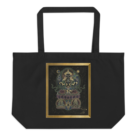 Three Bodhisattvas - Large organic tote bag