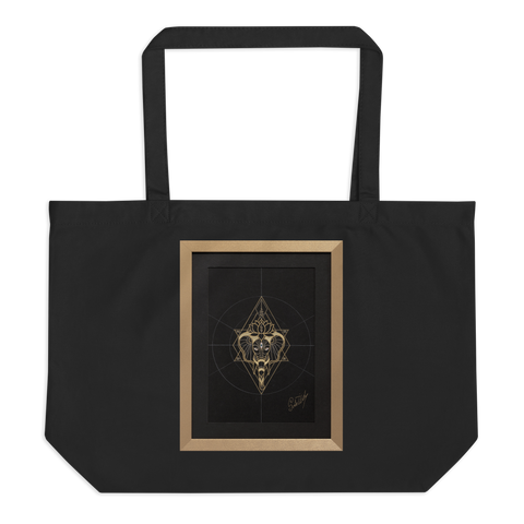The Elephant Of Queen Maya - Large organic tote bag