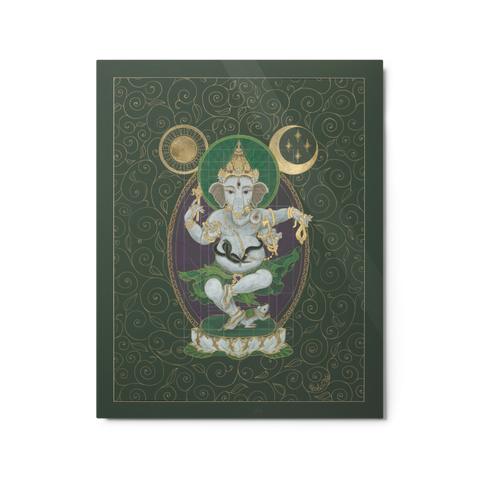 Nritya Ganapati - The Happy Dancer Ganesha - Metal print