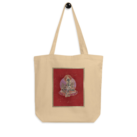 Green Tara On Red - Eco Tote Bag - Svietliy’s