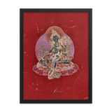 Green Tara on Red - Framed poster - Svietliy’s