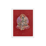 Green Tara on Red - Framed poster - Svietliy’s