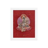 Green Tara on Red - Framed poster - Svietliy’s