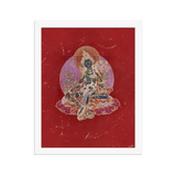 Green Tara on Red - Framed poster - Svietliy’s
