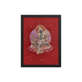 Green Tara on Red - Framed poster - Svietliy’s