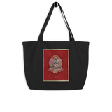 Green Tara On Red - Large organic tote bag - Svietliy’s