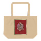 Green Tara On Red - Large organic tote bag - Svietliy’s