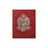 Green Tara on Red - Metal prints - Svietliy’s