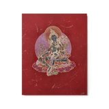 Green Tara on Red - Metal prints - Svietliy’s