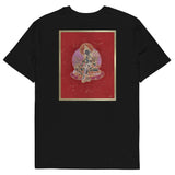 Green Tara on Red - Organic Unisex T-shirt - Back Print - Svietliy’s
