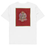 Green Tara on Red - Organic Unisex T-shirt - Back Print - Svietliy’s
