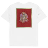 Green Tara on Red - Organic Unisex T-shirt - Back Print - Svietliy’s