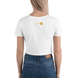 Green Tara on Red - Women’s Crop Tee - Svietliy’s