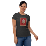 Green Tara on Red - Women's short sleeve t-shirt - Svietliy’s