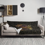 Lakshmi Ma: Mother of Abundance - Throw Blanket - Svietliy’s