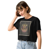 Lakshmi Ma: Mother of Abundance - Women's Crop Tee - Svietliy’s