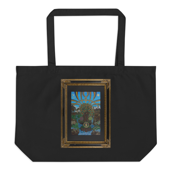 Large organic tote bag