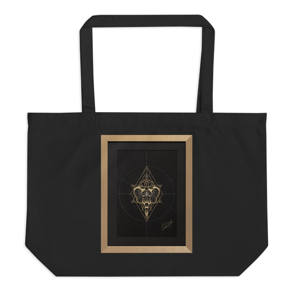 Large organic tote bag