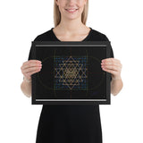 Sri Yantra Map - Color Guidance and Sequence - Framed poster - Svietliy’s