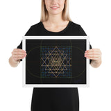 Sri Yantra Map - Color Guidance and Sequence - Framed poster - Svietliy’s