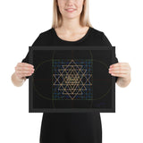 Sri Yantra Map - Color Guidance and Sequence - Framed poster - Svietliy’s