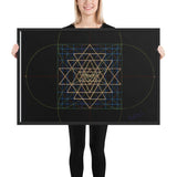 Sri Yantra Map - Color Guidance and Sequence - Framed poster - Svietliy’s