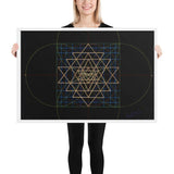 Sri Yantra Map - Color Guidance and Sequence - Framed poster - Svietliy’s