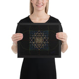 Sri Yantra Map - Color Guidance and Sequence - Framed poster - Svietliy’s