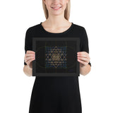 Sri Yantra Map - Color Guidance and Sequence - Framed poster - Svietliy’s