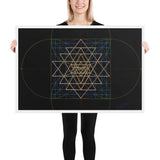 Sri Yantra Map - Color Guidance and Sequence - Framed poster - Svietliy’s