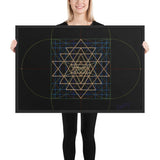 Sri Yantra Map - Color Guidance and Sequence - Framed poster - Svietliy’s