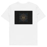 Sri Yantra Map - Color Guidance and Sequence - Organic Unisex T-shirt - Back Print - Svietliy’s
