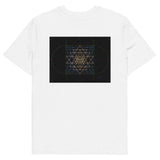 Sri Yantra Map - Color Guidance and Sequence - Organic Unisex T-shirt - Back Print - Svietliy’s