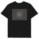 Sri Yantra Map - Color Guidance and Sequence - Organic Unisex T-shirt - Back Print - Svietliy’s
