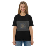 Sri Yantra Map - Color Guidance and Sequence - Organic Unisex T-Shirt - Front Print - Svietliy’s