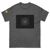 Sri Yantra Map - Color Guidance and Sequence - Short - sleeve unisex t-shirt - Svietliy’s