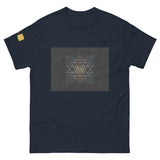 Sri Yantra Map - Color Guidance and Sequence - Short - sleeve unisex t-shirt - Svietliy’s