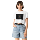 Sri Yantra Map - Color Guidance and Sequence - Women's Crop Tee - Svietliy’s