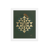 Tiger Conquering The Cosmic Mount Meru - Framed poster - Svietliy’s