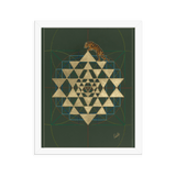 Tiger Conquering The Cosmic Mount Meru - Framed poster - Svietliy’s