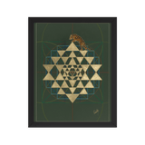 Tiger Conquering The Cosmic Mount Meru - Framed poster - Svietliy’s