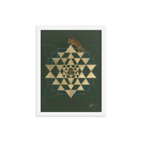 Tiger Conquering The Cosmic Mount Meru - Framed poster - Svietliy’s