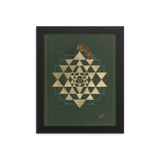 Tiger Conquering The Cosmic Mount Meru - Framed poster - Svietliy’s