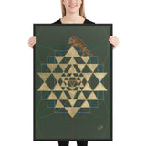 Tiger Conquering The Cosmic Mount Meru - Framed poster - Svietliy’s