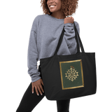 Tiger Conquering The Cosmic Mount Meru - Large organic tote bag - Svietliy’s