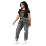 Tiger Conquering The Cosmic Mount Meru - Women’s Crop Tee - Svietliy’s