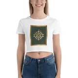 Tiger Conquering The Cosmic Mount Meru - Women’s Crop Tee - Svietliy’s