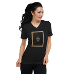 The Elephant of Queen Maya - Unisex Short Sleeve V-Neck T-Shirt