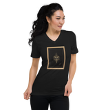 The Elephant of Queen Maya - Unisex Short Sleeve V-Neck T-Shirt