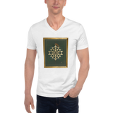 Tiger Conquering The Cosmic Mount Meru - Unisex Short Sleeve V-Neck T-Shirt